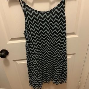 Blue Chevron Dress